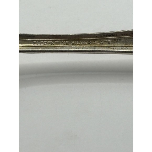 Set Of 7 Florentine Silver Plate Desert Forks 3 Different Silver Plate Spoons - Picture 7 of 8
